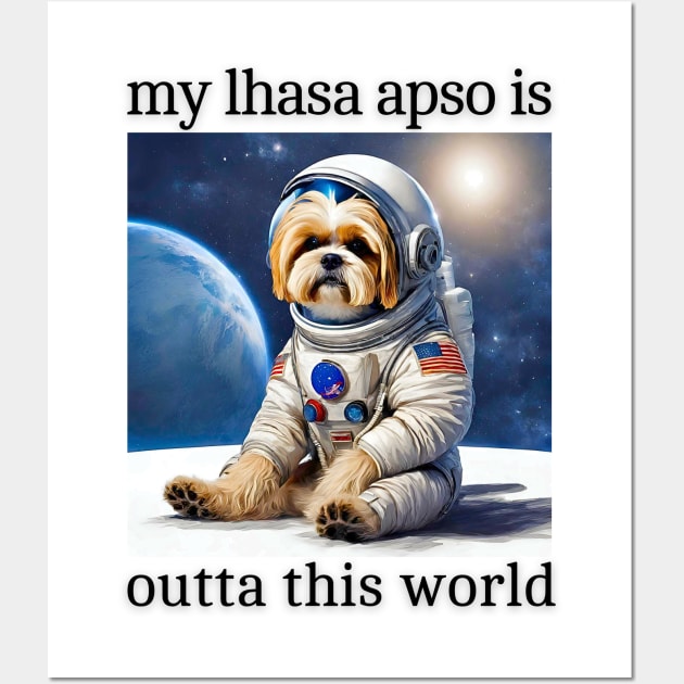 Outta This World Lhasa Apso Wall Art by Doodle and Things